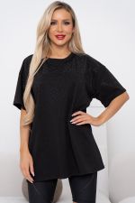 Футболка (черный/стразы) Фб11-125/4 Nikol