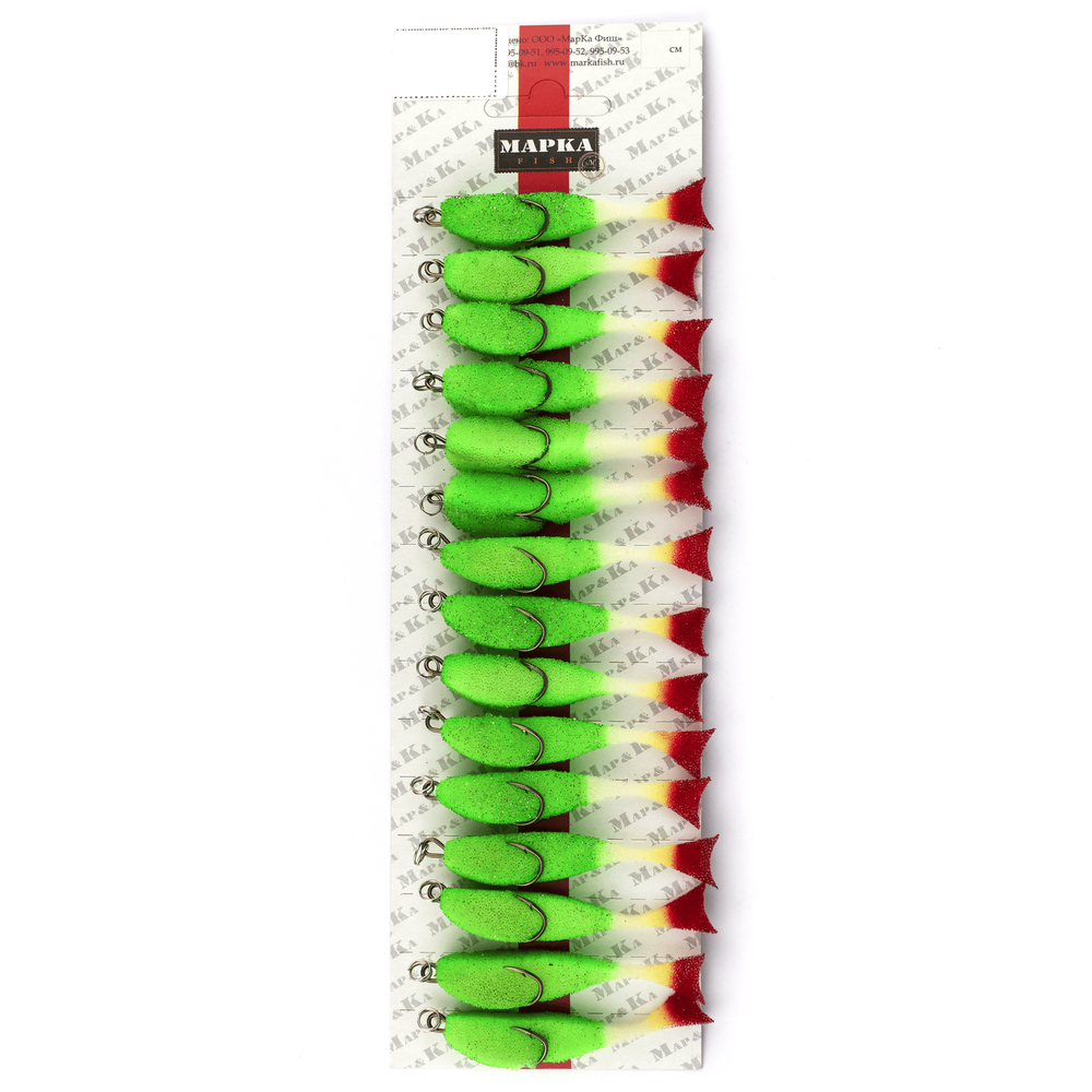 Поролоновая рыбка "Марка" мерцающая, 7см (15шт/уп)