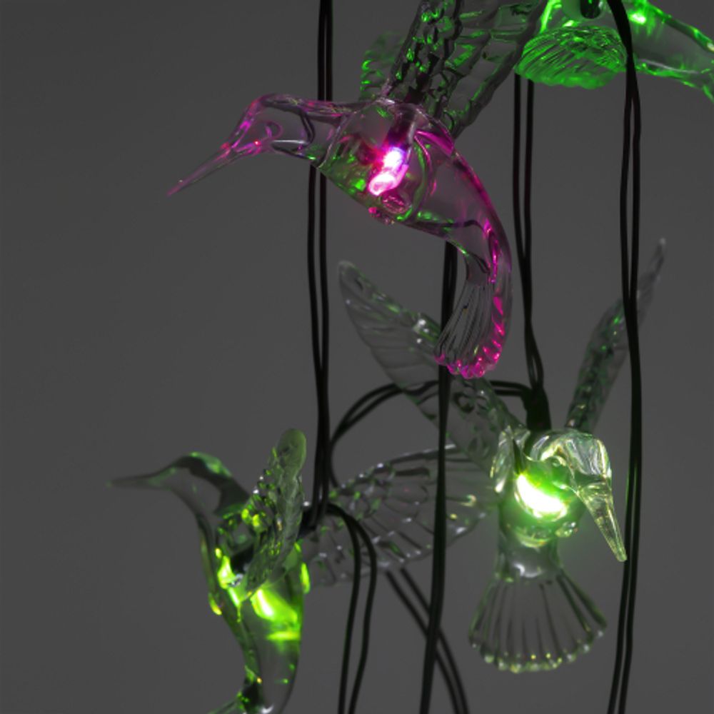 Садовая гирлянда ЭРА ERASF22-26 Колибри на солнечной батарее 3.8 метра | Садовые декоративные светильники