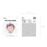 Фольгированный шар-фигура «Малыш Baby girl», 46 см