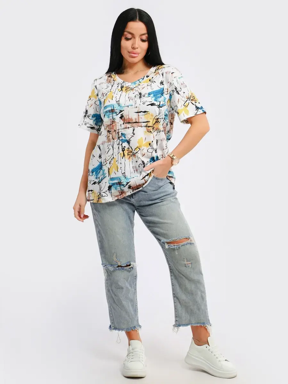 Футболка женская большие размеры