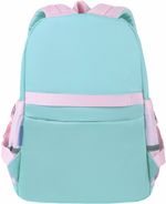 Рюкзак BRAUBERG PASTEL с термонашивками в комплекте, "Funny clouds", мятный, 40х29х14 см, 271421