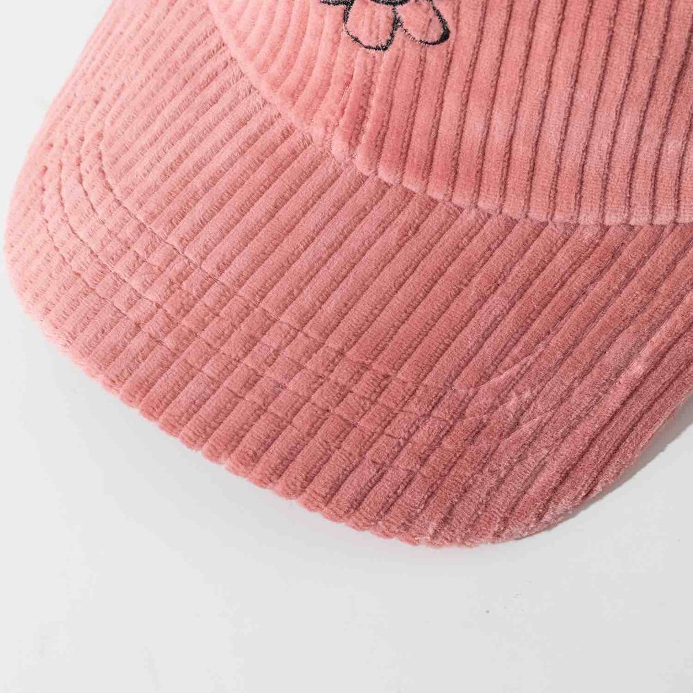Кепка Ymkashix Velvet Face Flower пыльно-розовая