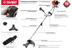 Бензиновый триммер Зубр МАСТЕР КРБ-490