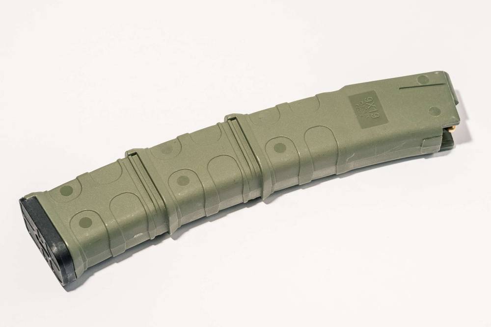 Магазин PufGun для Сайга-9, 9×19, 30 патронов, оливковый