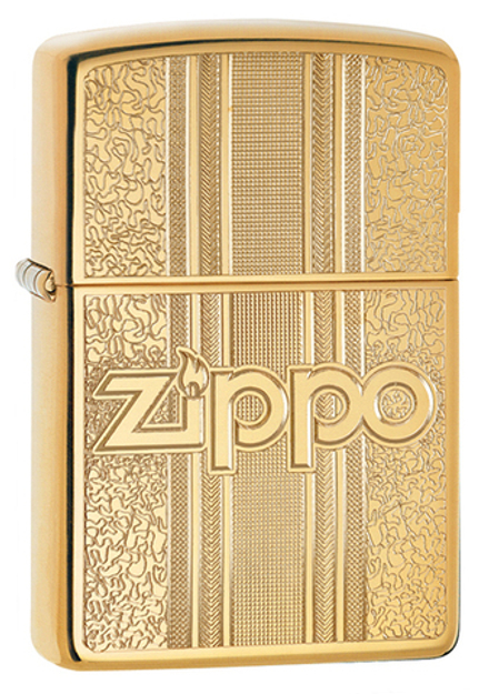 Зажигалка Zippo Classic с покрытием High Polish Brass, латунь/сталь, золотистая, 36x12x56 мм