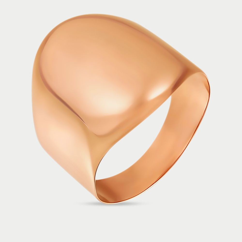 Мужское кольцо из розового золота 585 пробы без вставки (арт. 70070)