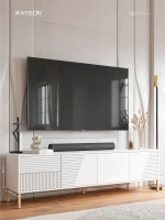 Тумба под телевизор напольная 180х55х40 белая, Слип 1