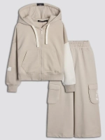 Спортивный костюм, бежевый для девочки