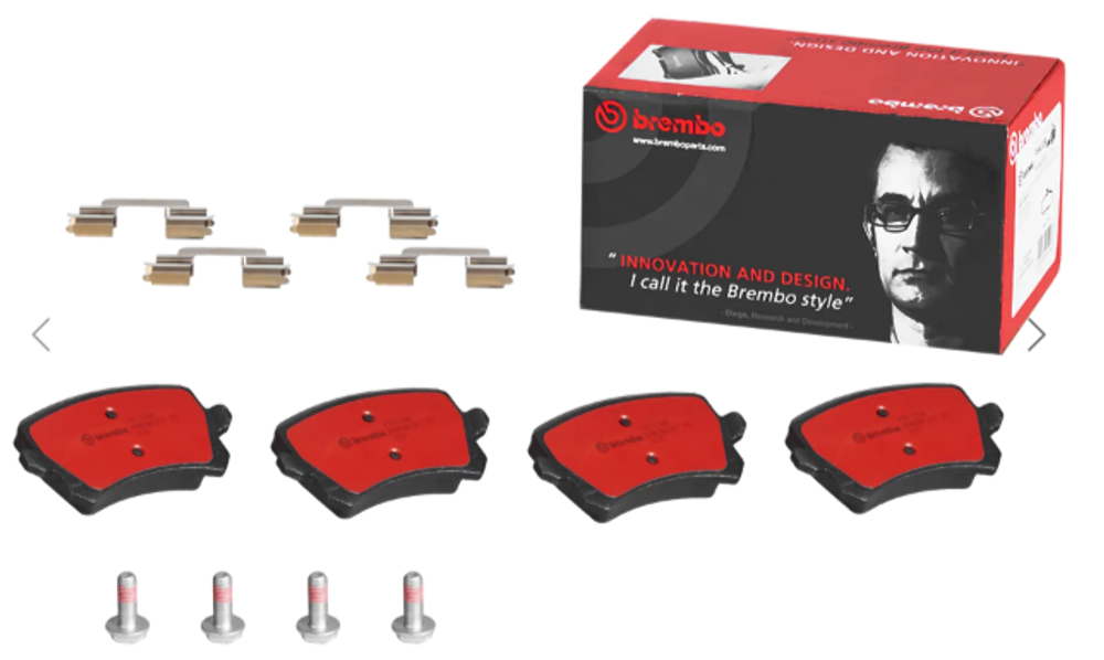 Колодки тормозные заднгие Brembo "NAO Line"