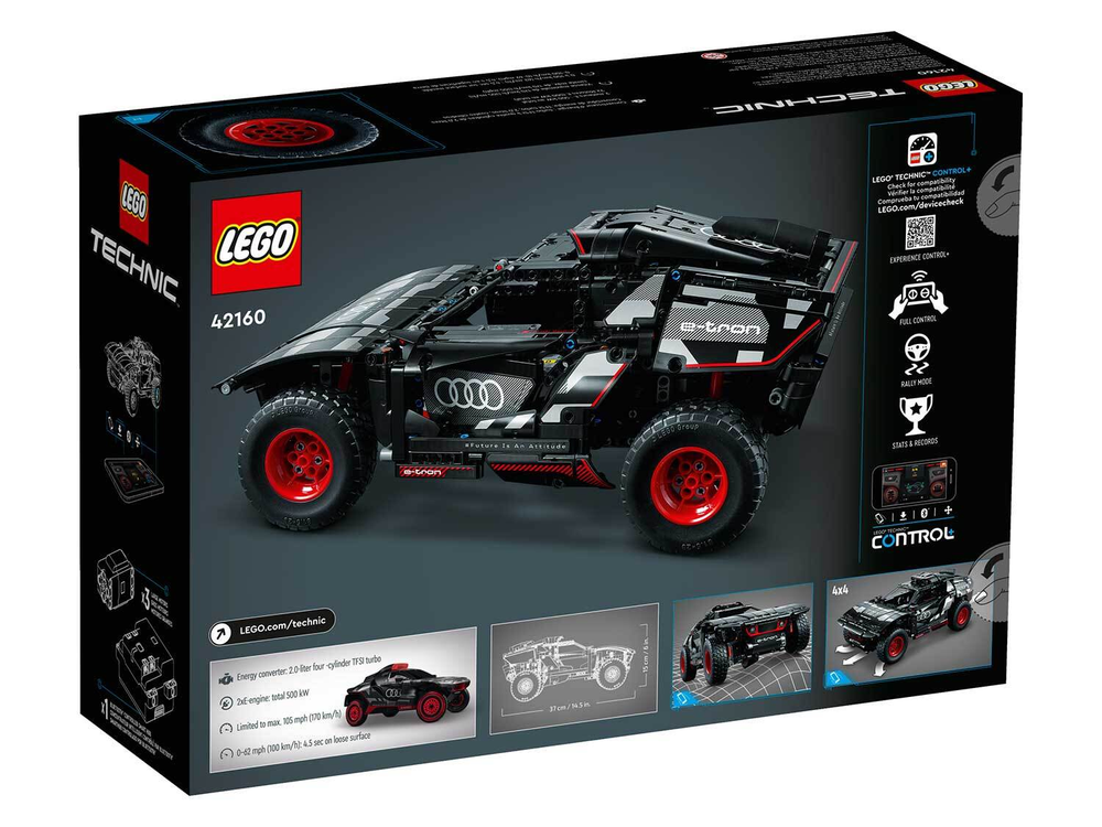 LEGO Technic 42160 Audi RS Q e-tron — внедорожный спортивный автомобиль