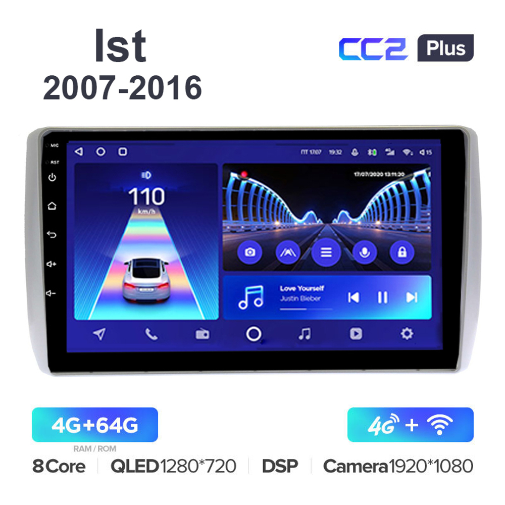 Teyes CC2 Plus 9"для Toyota Ist 2007-2016