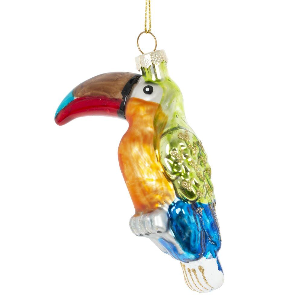 GAEM Украшение новогоднее "Птица Тукан", L7 W4 H12 см