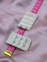 Расширитель для бюстгальтера бежевый 2  ряда 6 петель 2 крючка 3х5 см