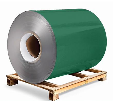 Сталь оцинкованная 0,7х1250х3000 мм RAL 6016 темно-зеленый Грунт обр.стороны / защ.пленка