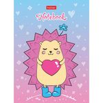 Блокнот МАЛЫЙ ФОРМАТ (105х145мм) А6, 24 л., скоба, мелованная бумага, HATBER, "Милые Создания" (8 дизайнов), 24Б6В1