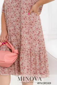 Платье 2459-пудра Minova