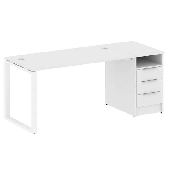 Метал Систем Рабочая станция с тумбой на О-образном м/к БО.РС-СТП-1.3