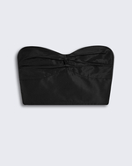 Топ-корсет из тафты черный