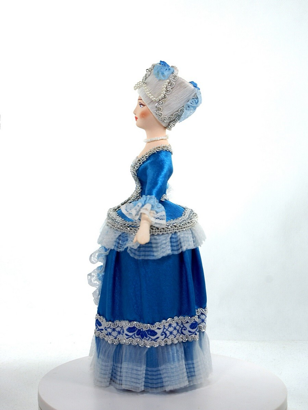 Кукла коллекционная Потешного промысла Шкатулка-футляр в костюме придворной дамы 18в. Европа