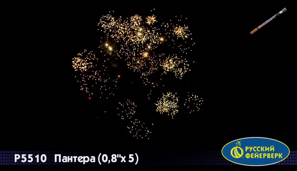 Римская свеча "Пантера" (0,8" х 5)