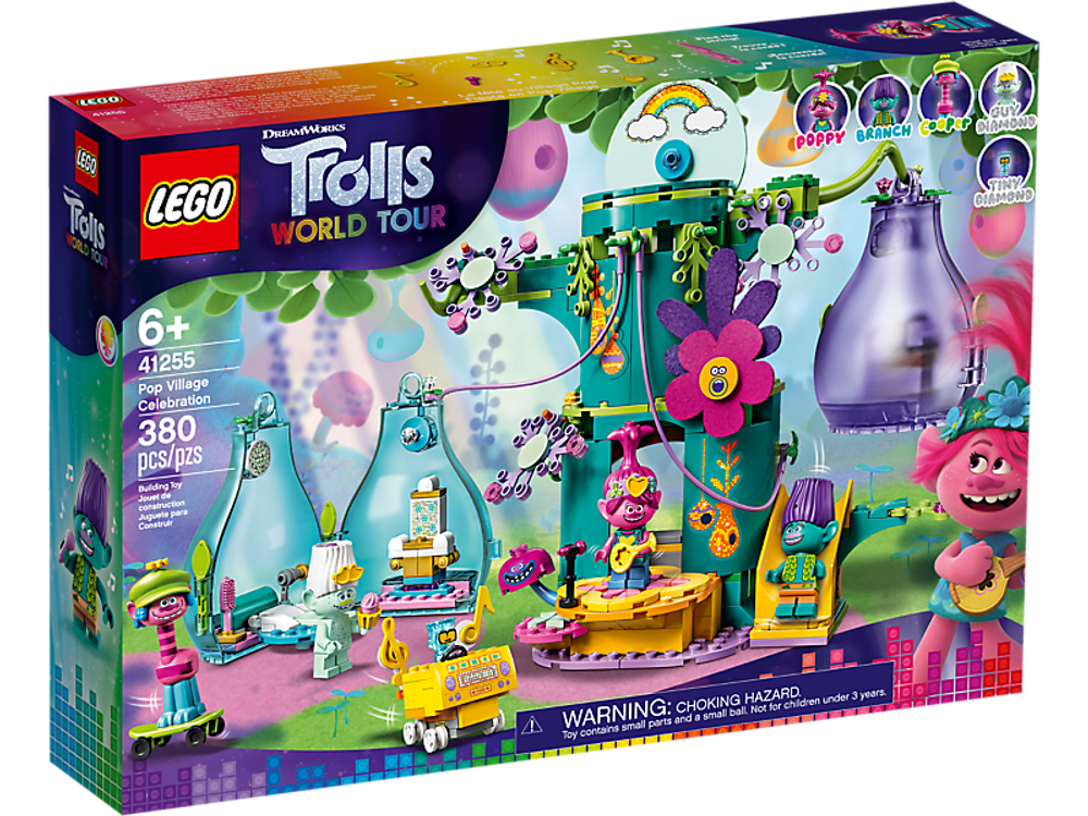 LEGO Trolls: Праздник в Поп-сити 41255 — Pop Village Celebration — Лего Троллз Тролли