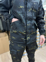 Костюм Горка 6 флис лайт / осень-зима / чёрный мультикам 2