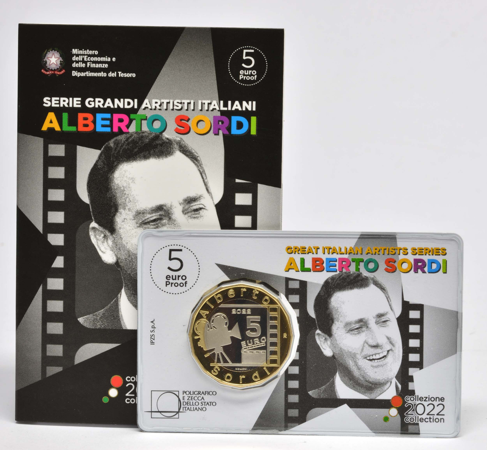 ИТАЛИЯ, 2022, 5 ЕВРО [БИМЕТАЛЛ]