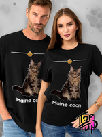 Футболка с котом мейн-кун