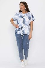 Блуза Велес (синяя) Б13758-20М LT Collection