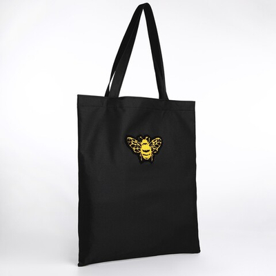 Шопер текстильный с вышивкой BEE