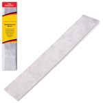 Бумага гофрированная (креповая) МЕТАЛЛИК, 50 г/м2, серебряная, 50х100 см, европодвес, BRAUBERG, 124742