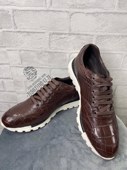 Кроссовки Stefano Ricci из кожи крокодила