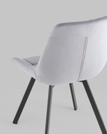 Стул вращающийся Флекс велюр велютто серый