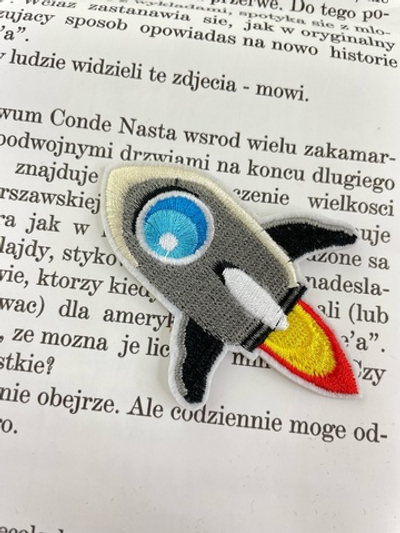 РАКЕТА - Нашивка термонаклейка 7,5х5см (1106 Вера)