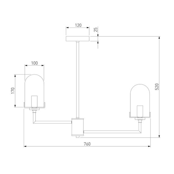 Подвесная люстра Eurosvet Pluto 60156/8 хром