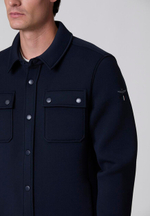 Куртка-рубашка муж. Aeronautica 030 синий 1964 лого плечо