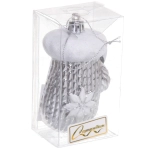 Ёлочная игрушка «Новогодняя варежка» 5*4*10 см, серебро