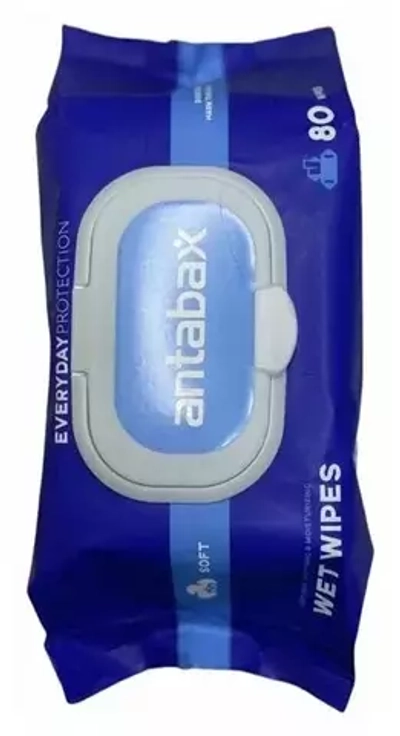 АНТАБАКС вл.салфетки "УНИВЕРСАЛЬНЫЕ " синие  80шт  *16уп/кор