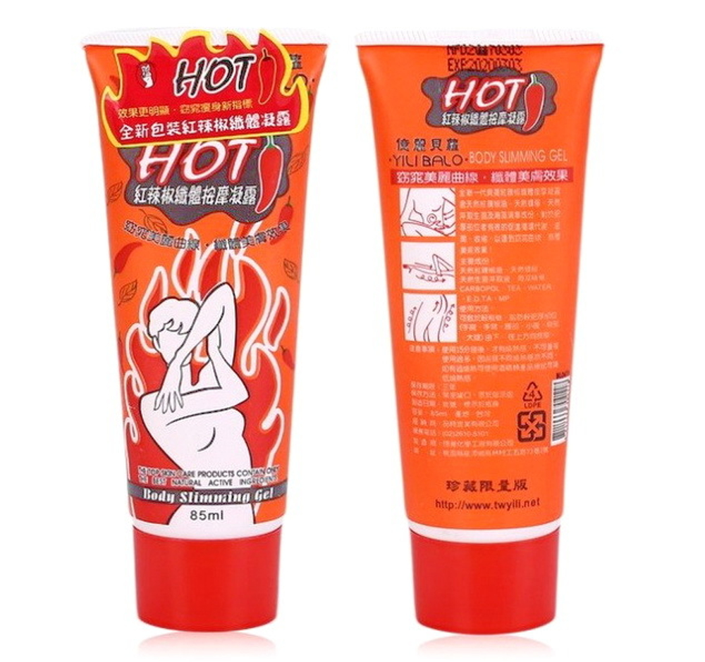 Разогревающий антицеллюлитный крем  Hot Chili Bodi Gel. 250 мл.