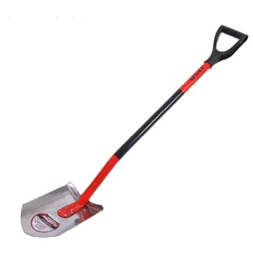 Лопата штыковая углублённая ЛКО  НЕРЖ. 2мм, Лидер-ШН  с эргон. мет.чер.