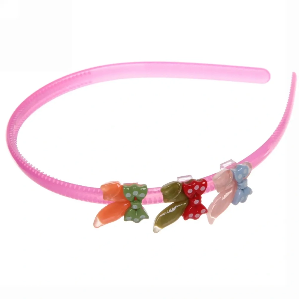 Ободок для волос детский на блистере «MiMi Boom - Ушки», микс 6 цветов, 0,5см