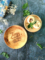 Тарелка деревянная мотивационная "Будь смелей, ныряй в жизнь"