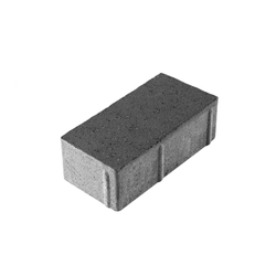 Тротуарная плитка ПРЯМОУГОЛЬНИК 200x100 мм - Стандарт Черный