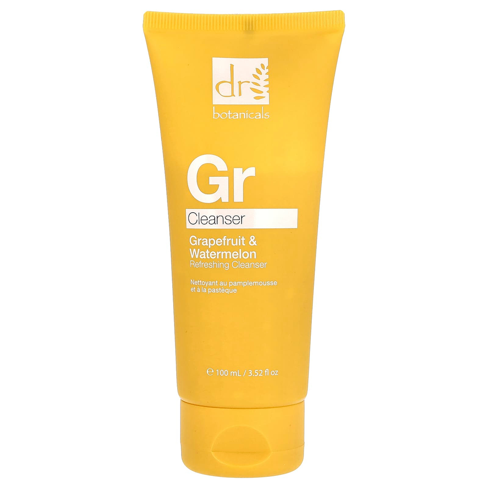 Dr. Botanicals, Освежающее очищающее средство, грейпфрут и арбуз, 100 мл (3,38 жидк. унц.)