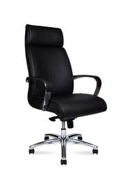 Кресло офисное  Sorbonne   черная экокожа