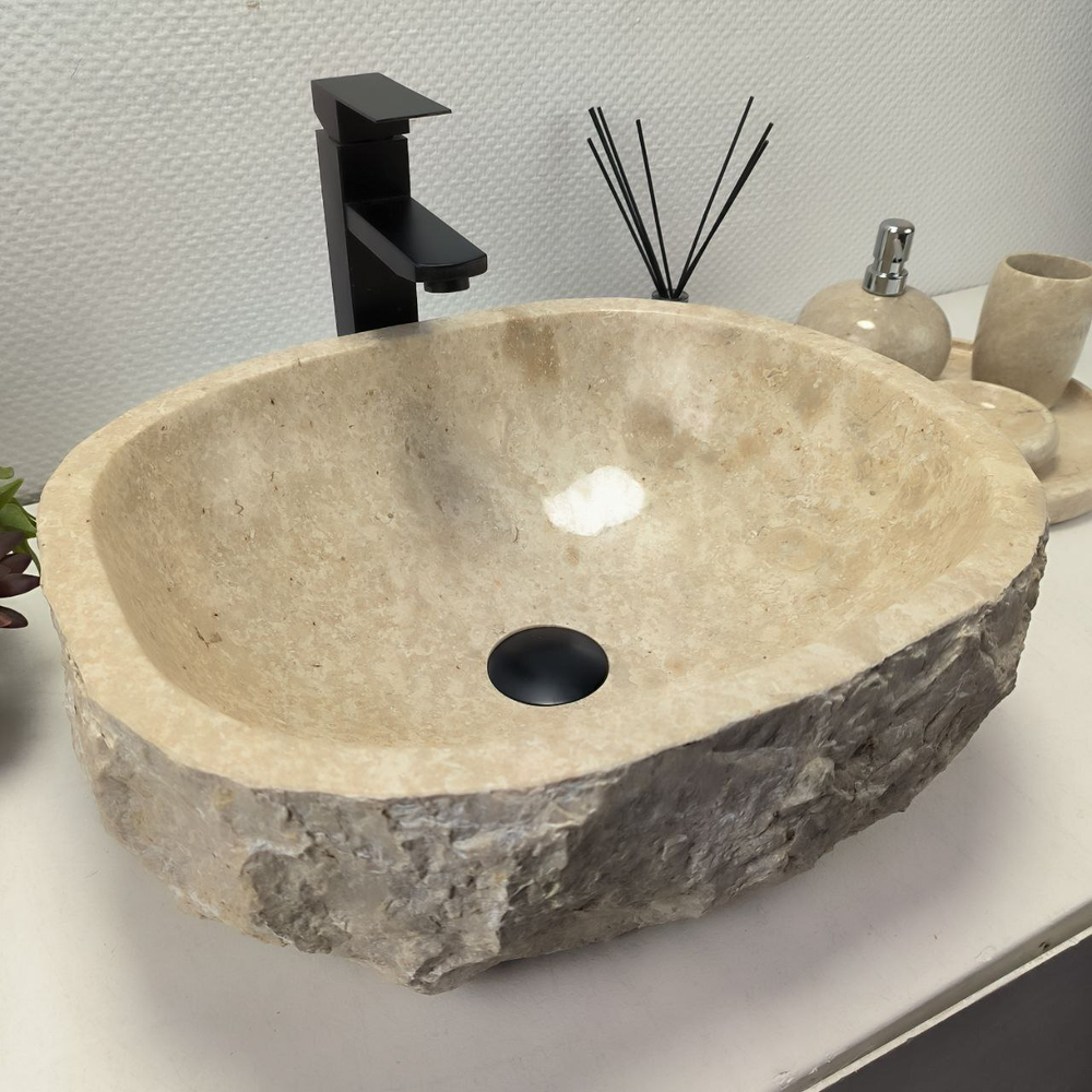Раковина из мрамора Erozy Cream EM-62684 (46*38*16) 124