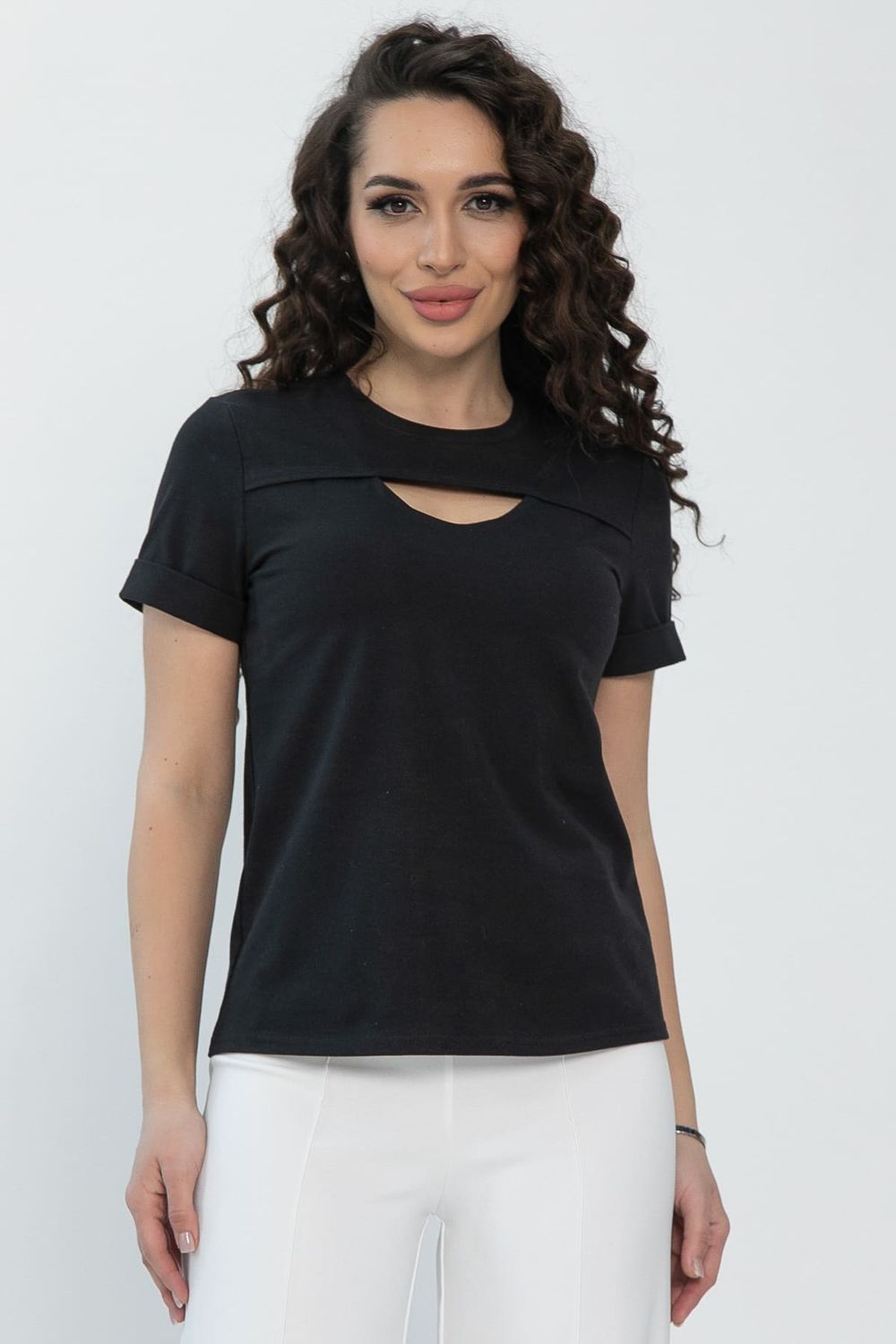 Футболка Дорис (черная) Б13352-50М LT Collection