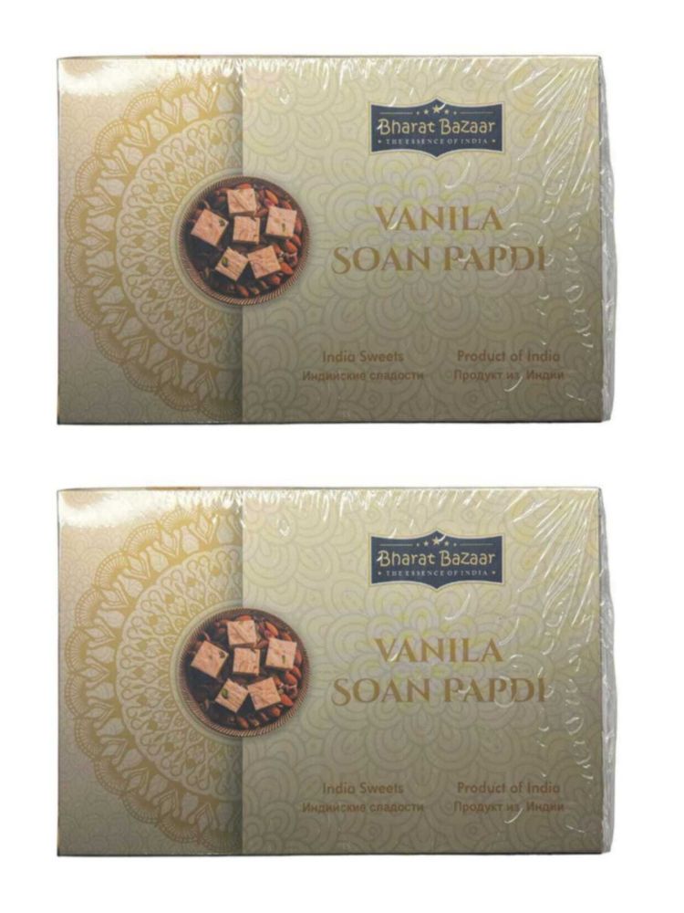 Индийская халва Bharat BAZAAR Soan Papdi Ваниль 250 г 2 шт