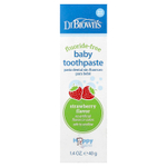 Dr. Brown's, Детская зубная паста, без фтора, для детей от 0 до 3 лет, с клубникой, 40 г (1,4 унции)